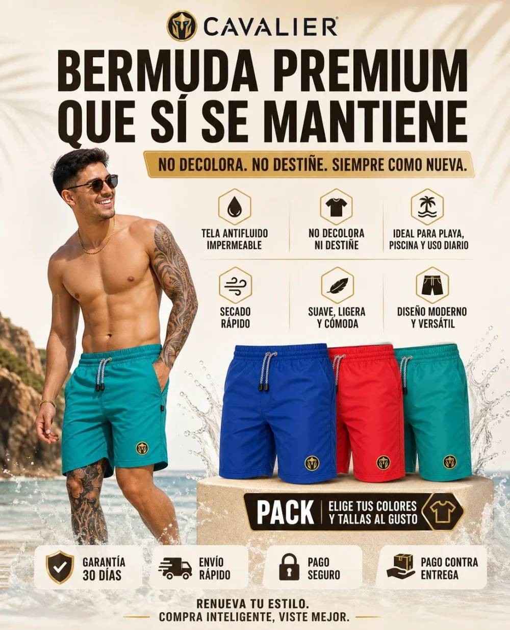 Luce increíble con BERMUDA PREMIUM