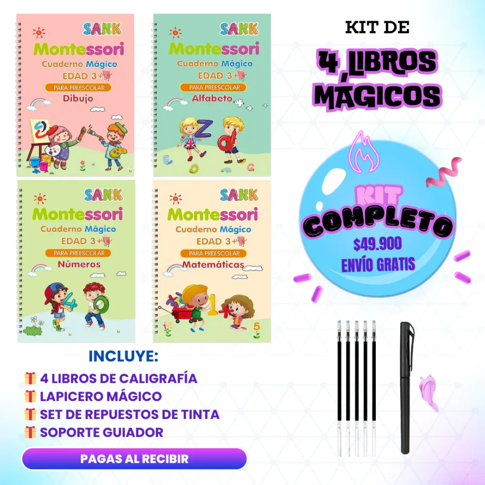 Fomenta la creatividad de tus hijos con los Kits Mágicos de Caligrafía 1