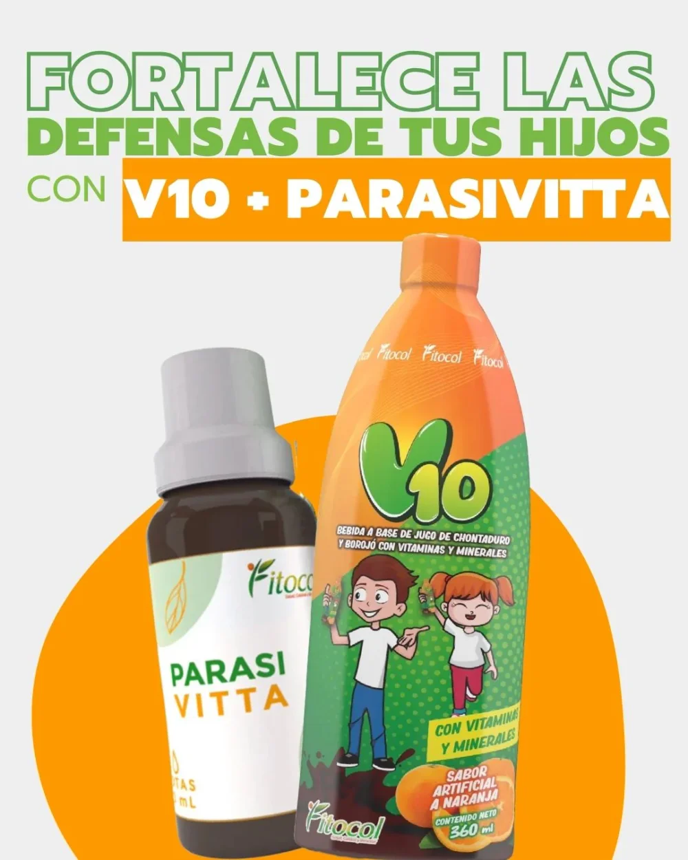 Refuerza el bienestar de tus hijos con V10 y Parasivitta 3