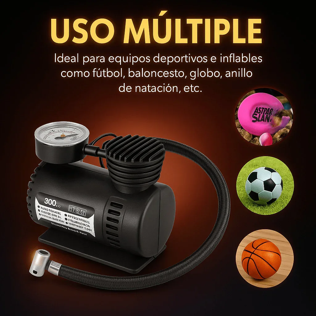 Infla donde quieras con el Mini Compresor 3