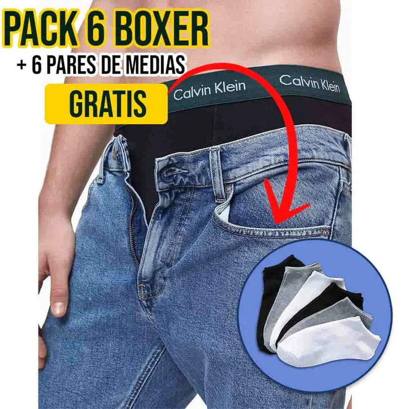 BOXER CK EN MICROFIBRA + TOBILLERAS GRATIS🎁 1