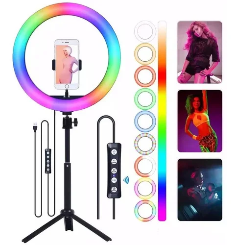 Aro de luz 33cm + Tripode 2 metros
