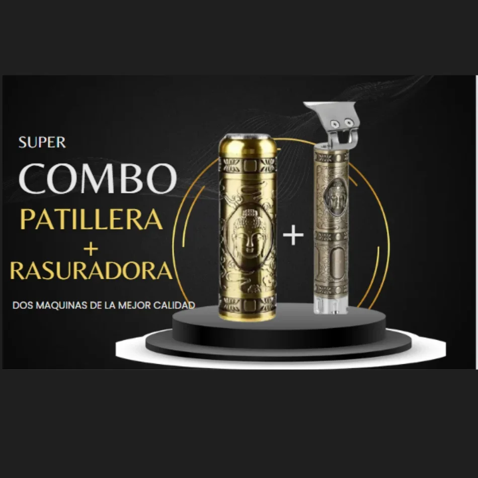 Combo Mini Afeitadora y Barbera Patiller 1