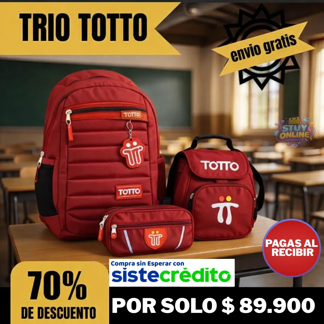 PROMO BOLSO TOTTO TRIO 3x1 1