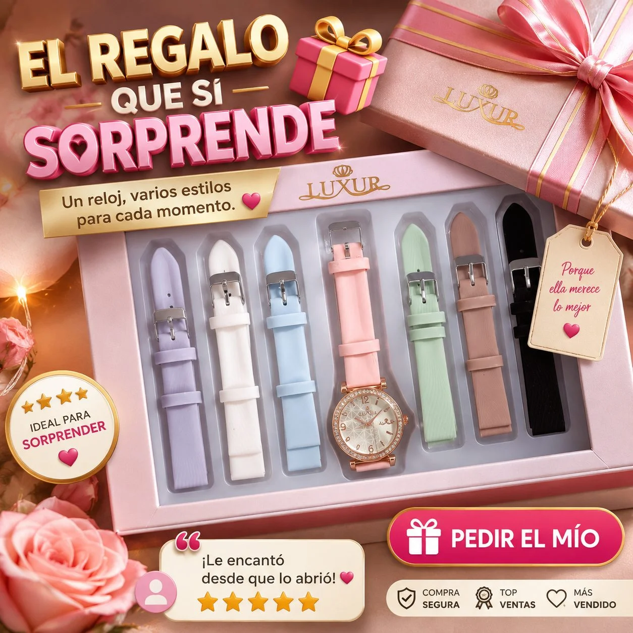 Cambia de look sin comprar 7 relojes, usa sus 7 correas