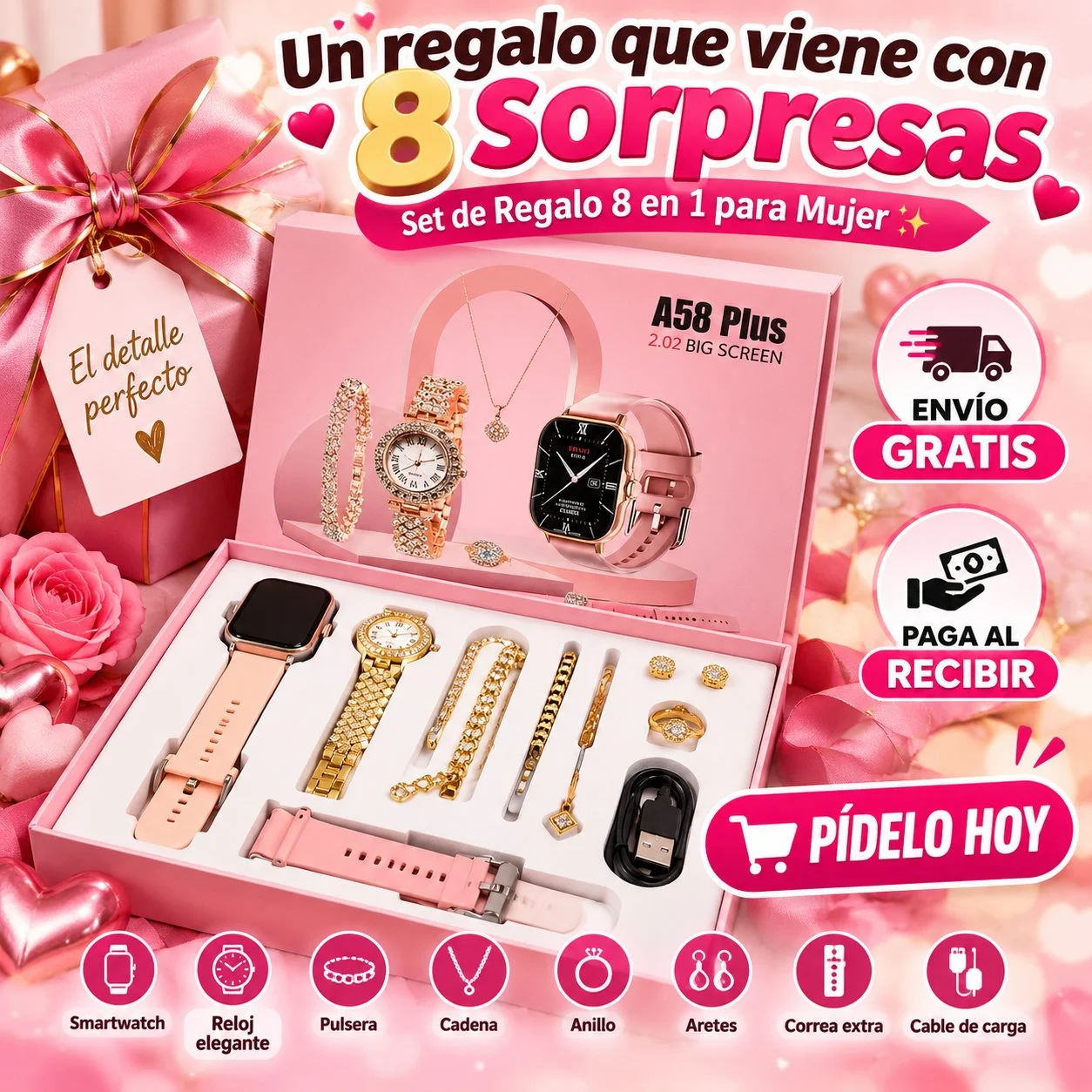 "Set de Regalo 8 en 1 para Mujer" tik tok