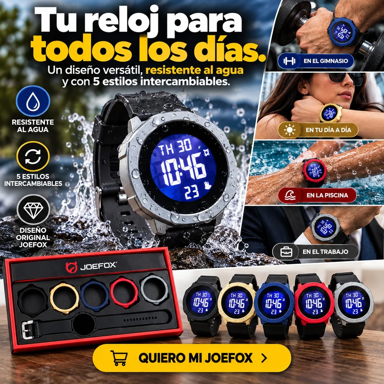 Relo Joefox riginal 5 Estilos 