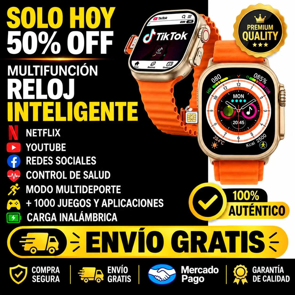 ⌚ Reloj Inteligente 2026 – Un potente equipo en tu muñeca con doble cámara 1