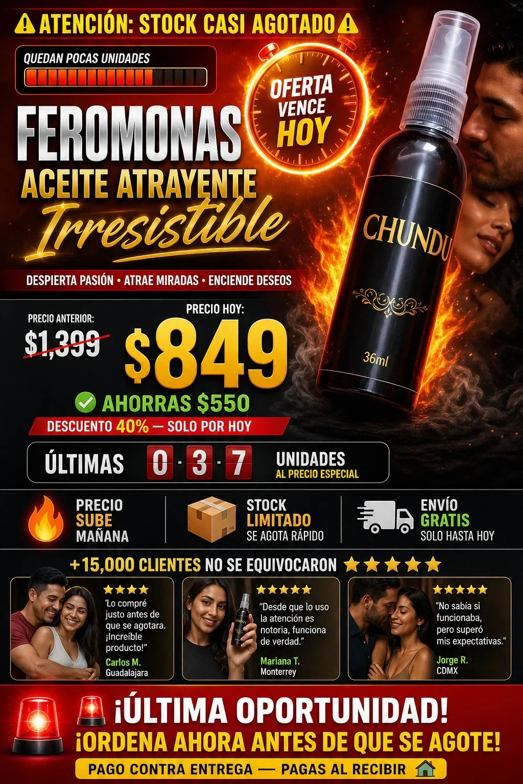 Feromonas Aceite Atrayente Irresistible Premium Garantizado 8