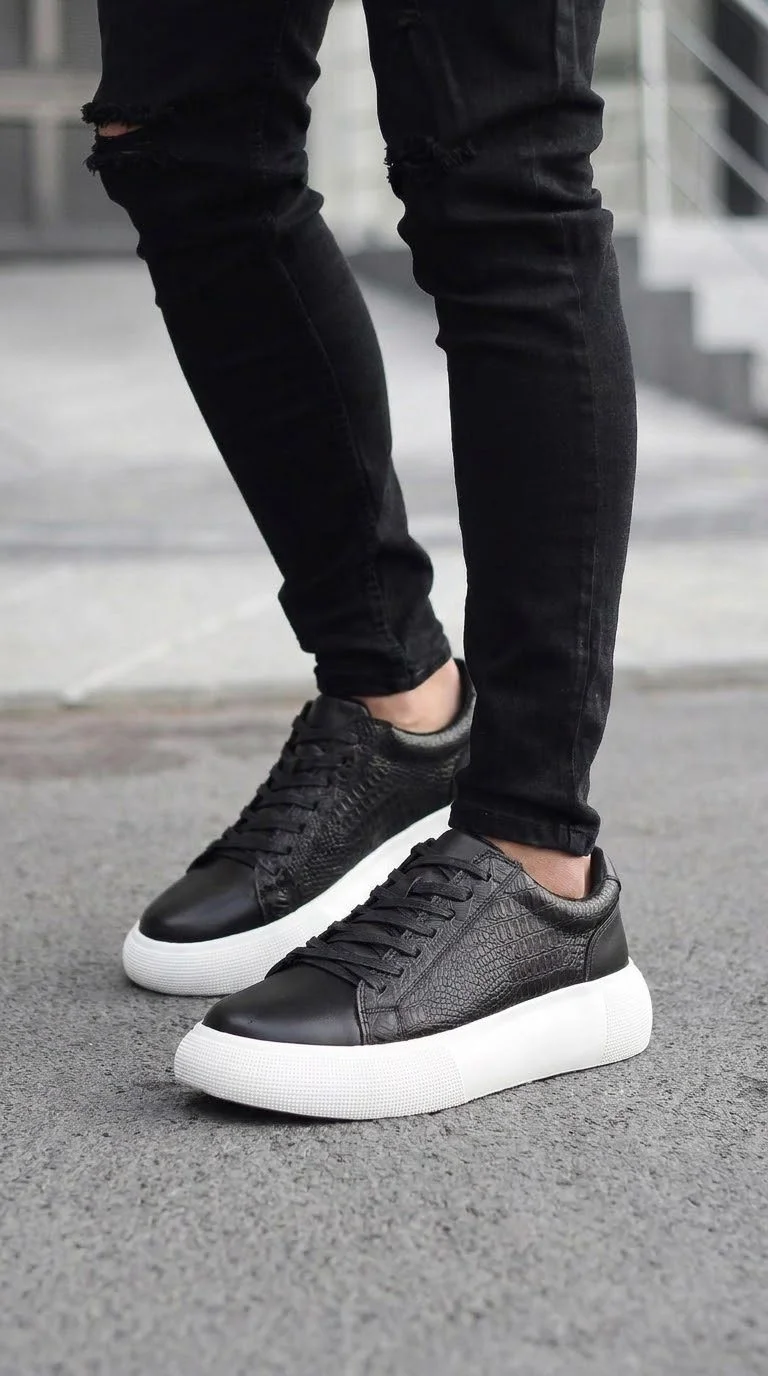 CROCO con jean negro