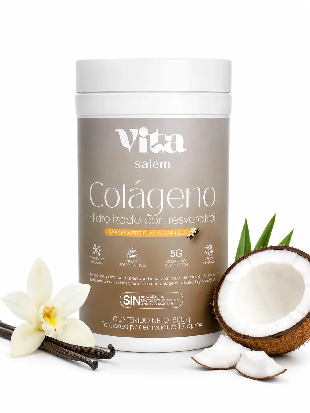 Colageno con resveratrol sabor vainilla 6