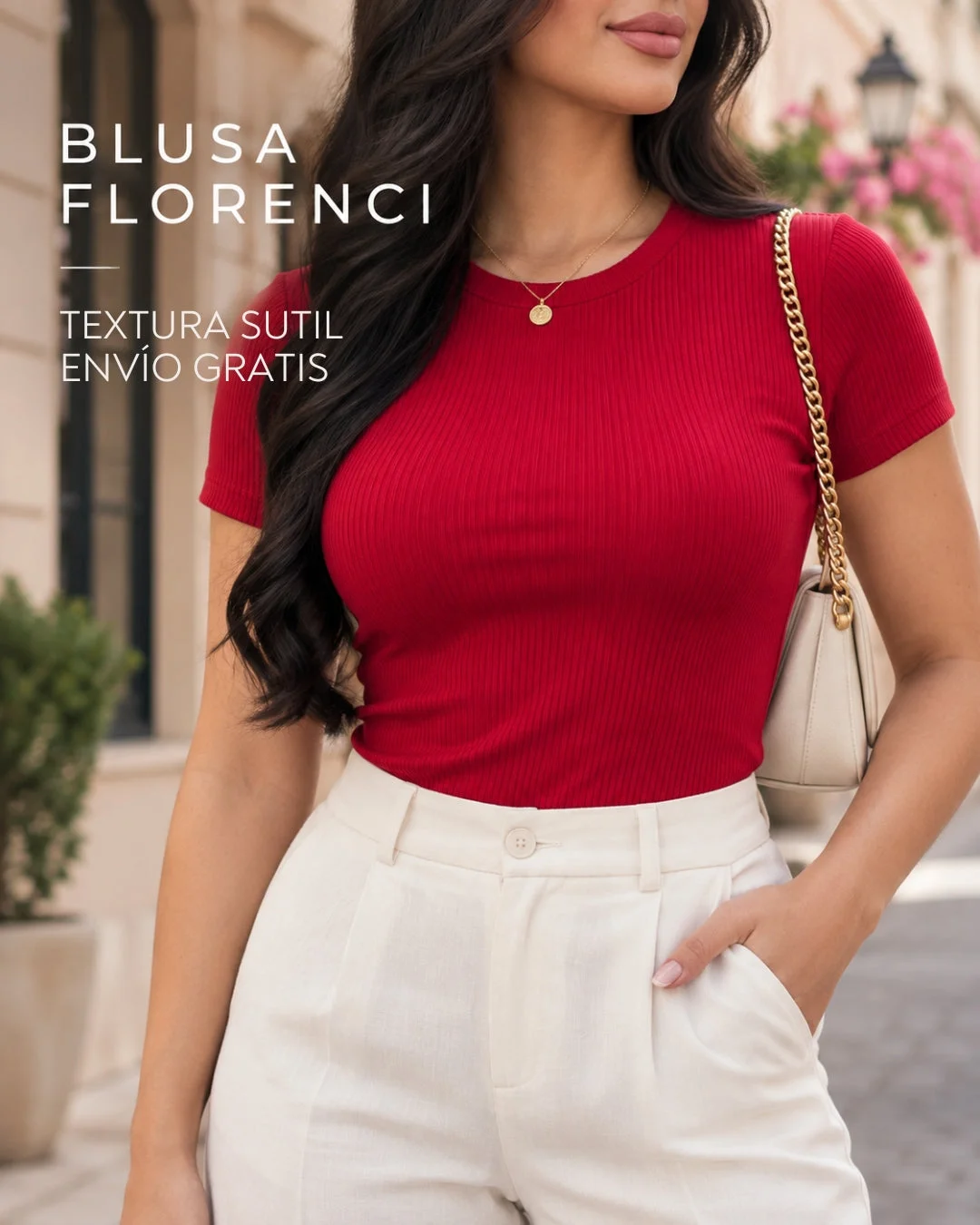 Blusa Florencia en tela italiana