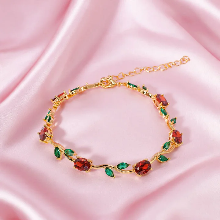 Pulsera de tulipanes color rojo
