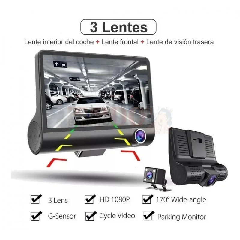 Cámara para carro Full HD 1080p